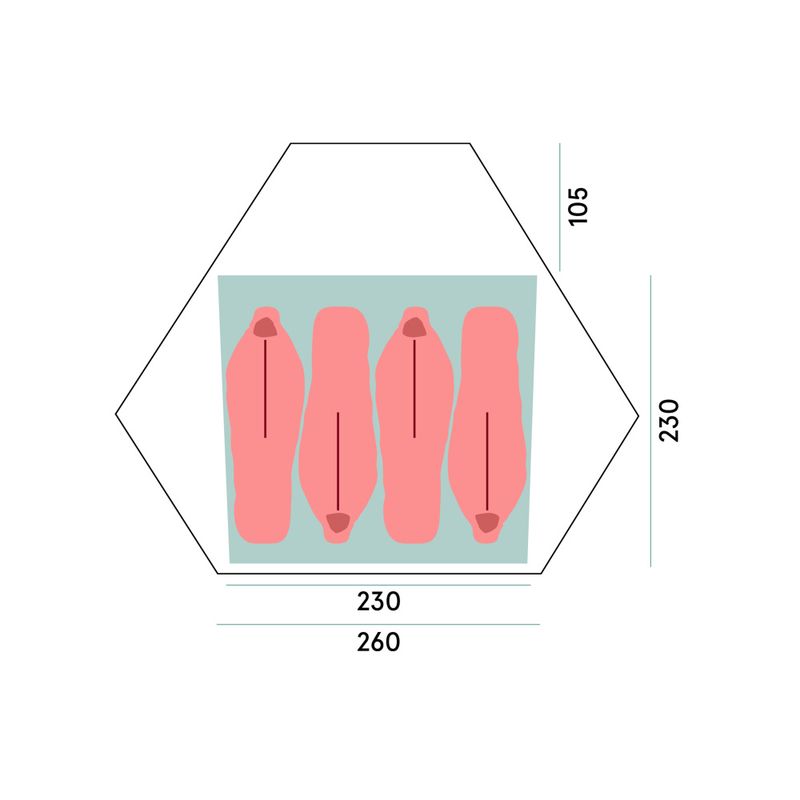 Wiglo® LT v.2 4-Pers Tent