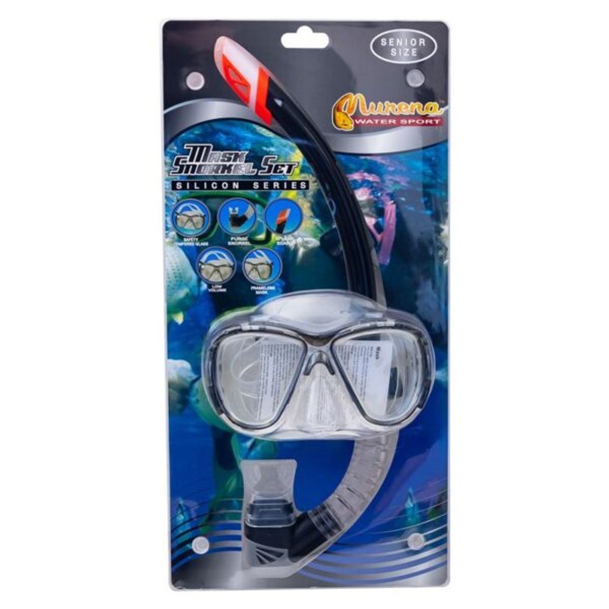 Silikon Maske og Snorkel Sr