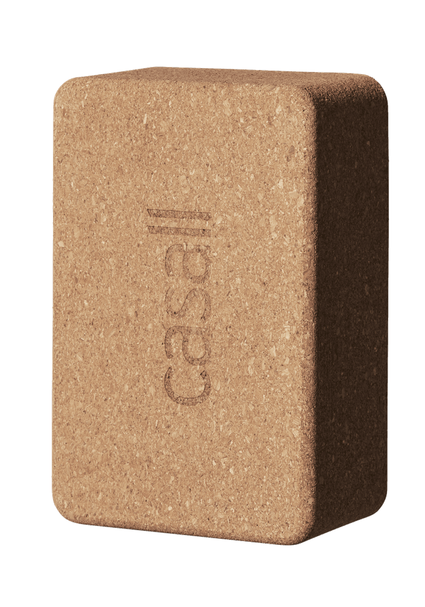 Yoga block natural cork Large